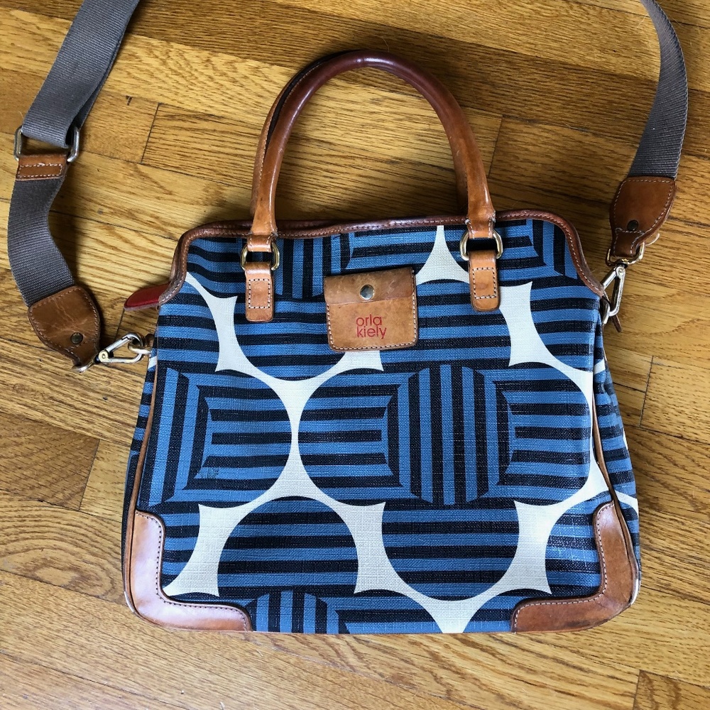 Orla Kiely Optical Flower Print Poppy Cross Body